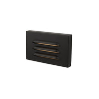 5" 12V LED Horizontal Louvered Surface Mounted Indoor/Outdoor Step Light and Wall Light