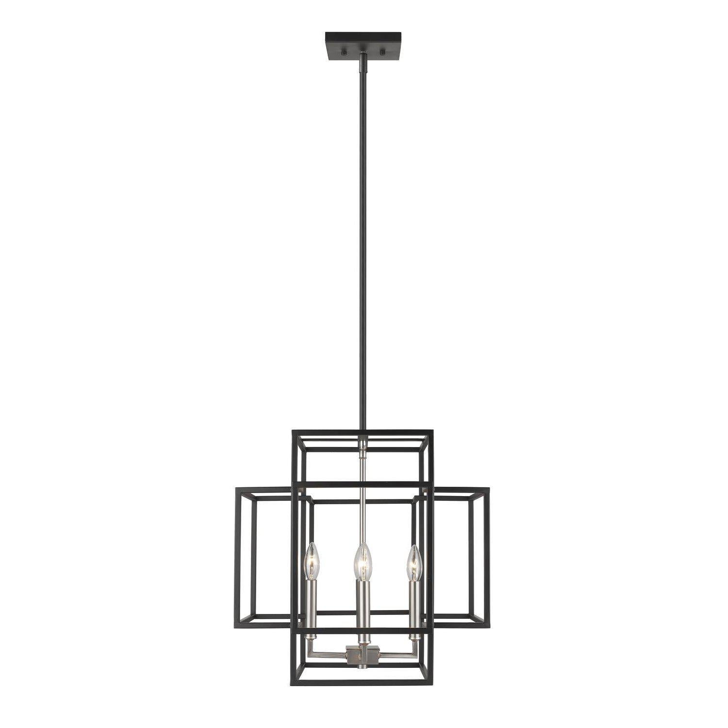 Titania Pendant Black + Brushed Nickel