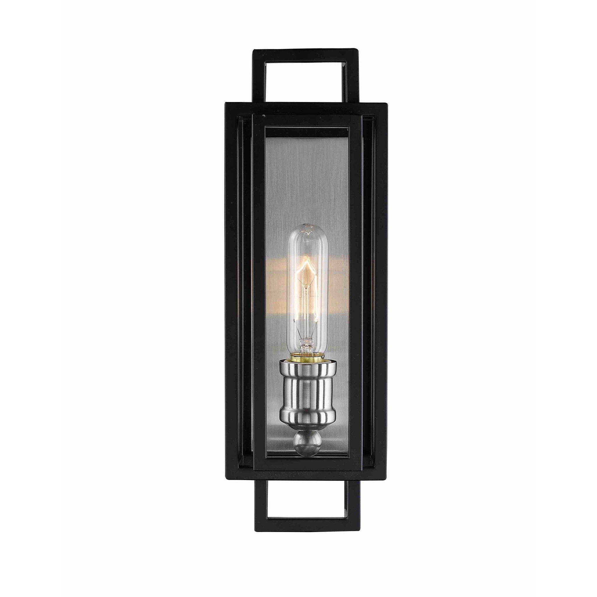 Titania Wall Sconce Black + Brushed Nickel