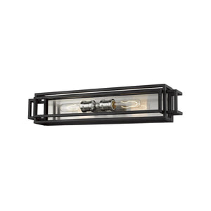 Titania Vanity Light Black + Brushed Nickel