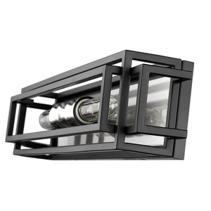 Titania Vanity Light Black + Brushed Nickel