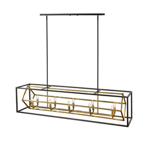 Euclid Linear Suspension Olde Brass + Bronze