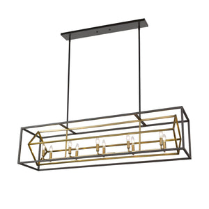 Euclid Linear Suspension Olde Brass + Bronze