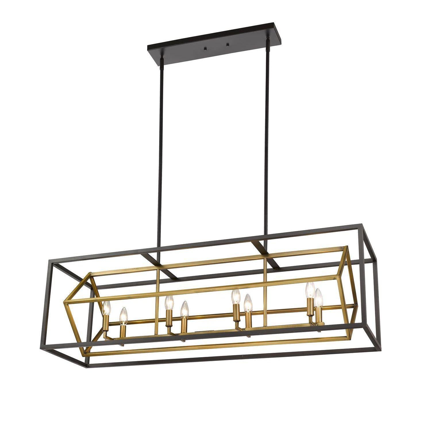 Euclid Linear Suspension Olde Brass + Bronze