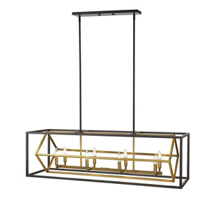 Euclid Linear Suspension Olde Brass + Bronze