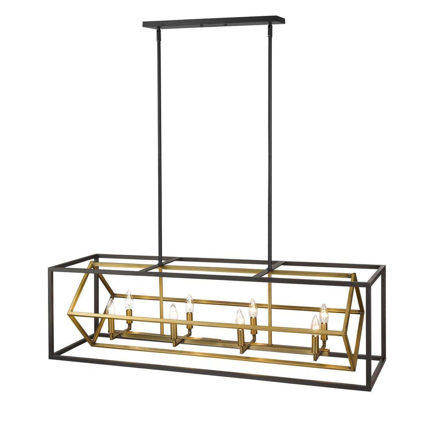 Euclid Linear Suspension Olde Brass + Bronze