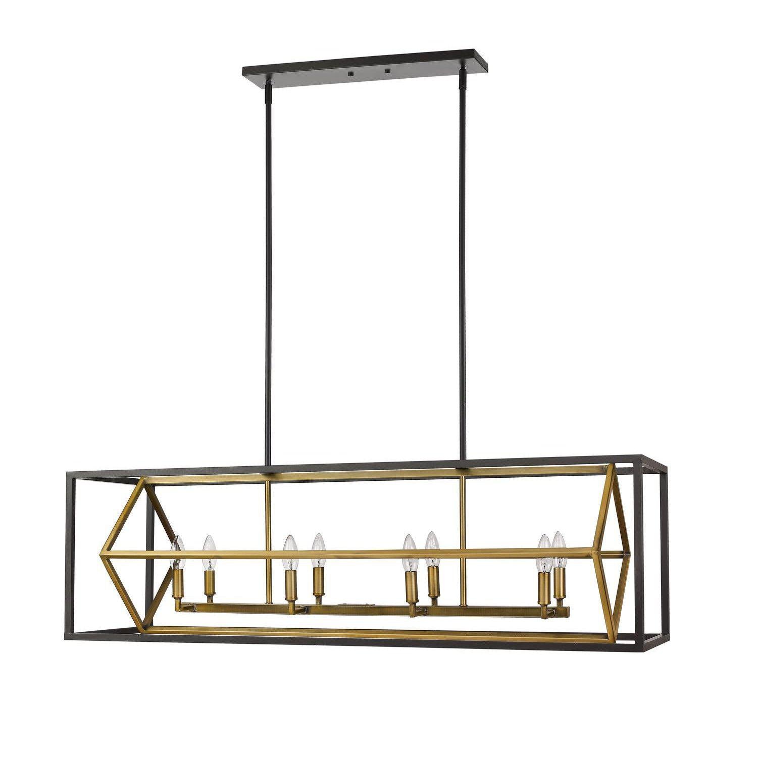 Euclid Linear Suspension Olde Brass + Bronze