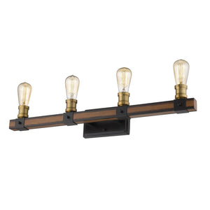 Kirkland Vanity Light Rustic Mahogany