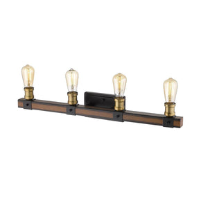 Kirkland Vanity Light Rustic Mahogany