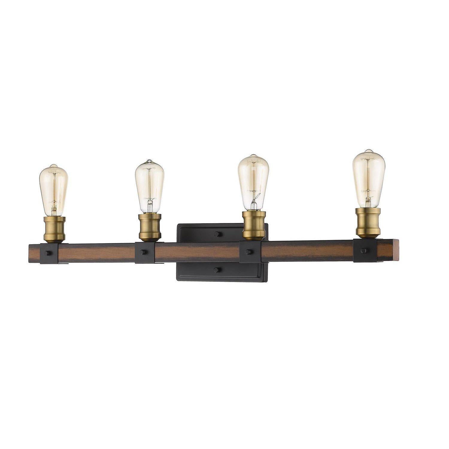 Kirkland Vanity Light Rustic Mahogany