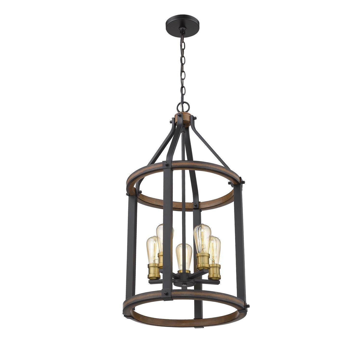 Kirkland Pendant Rustic Mahogany