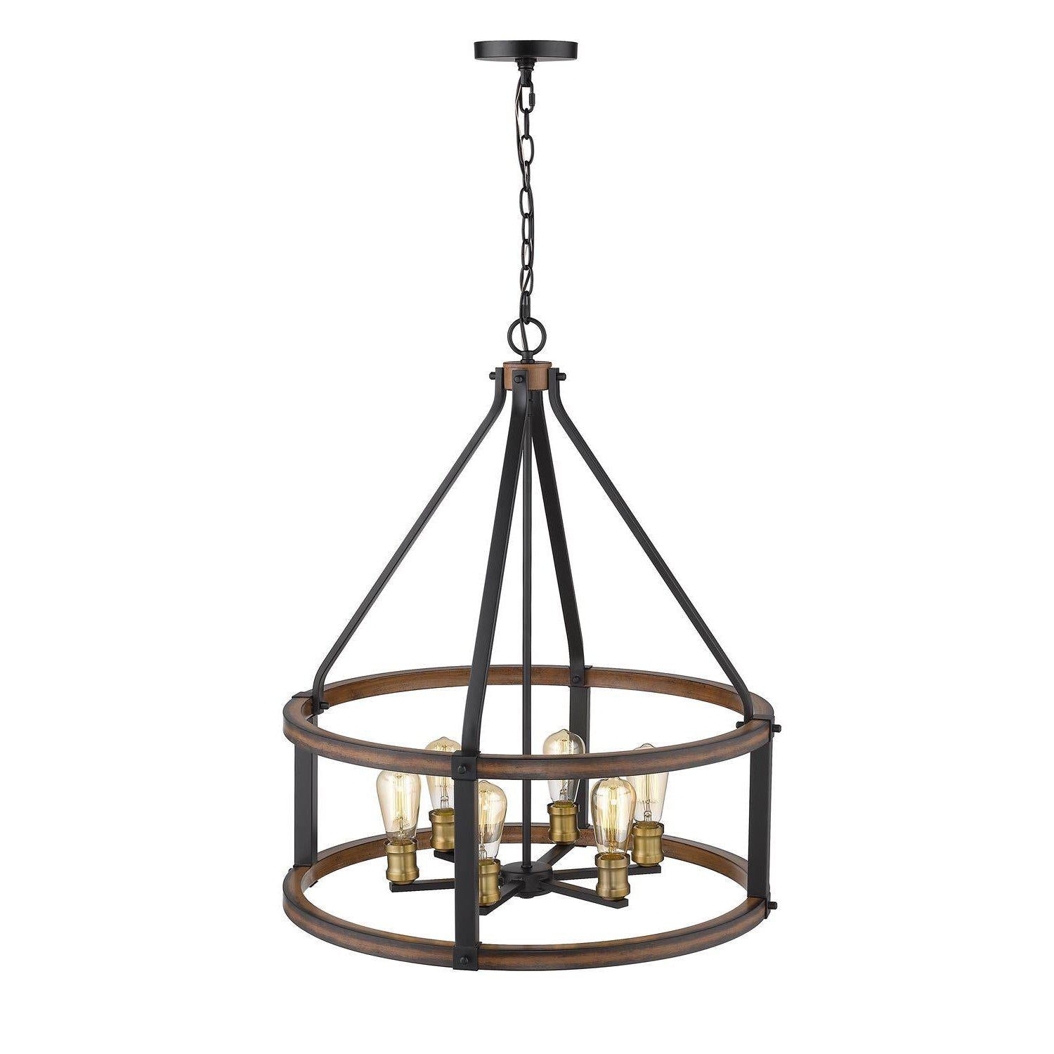 Kirkland Pendant Rustic Mahogany