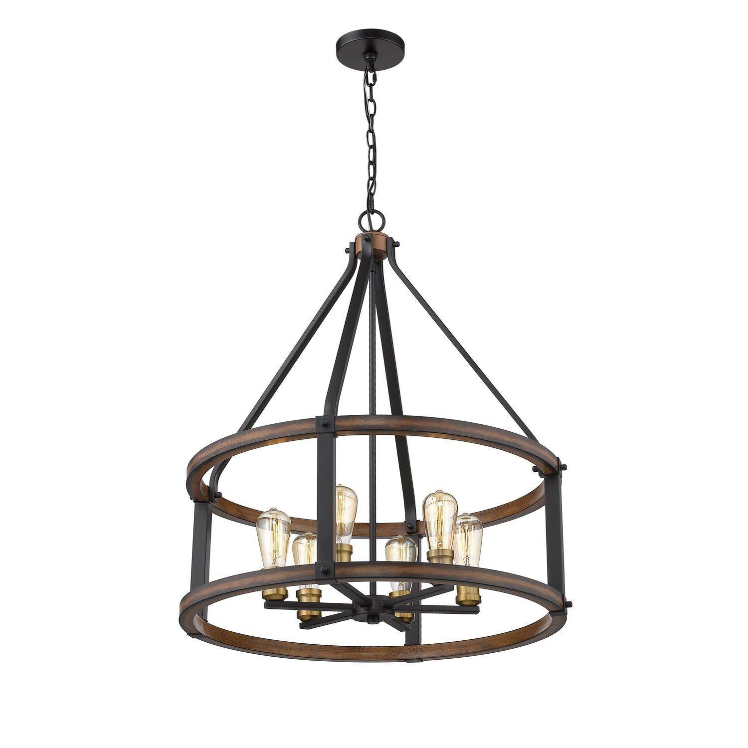 Kirkland Pendant Rustic Mahogany