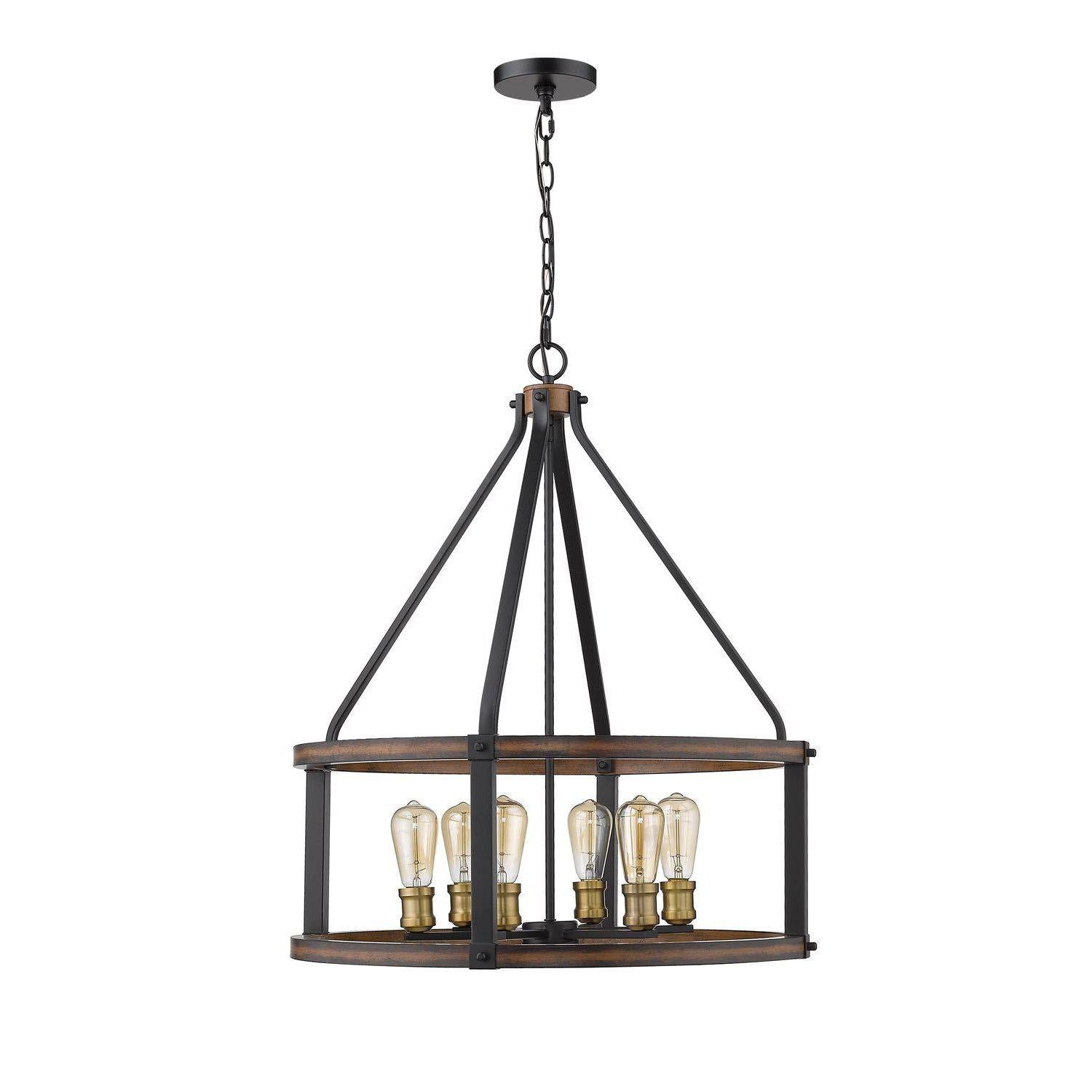 Kirkland Pendant Rustic Mahogany