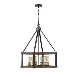 Kirkland Pendant Rustic Mahogany