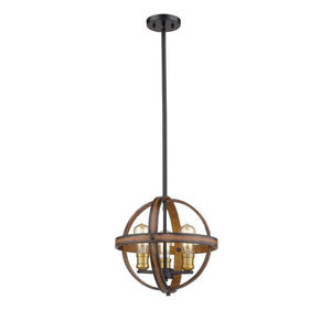 Kirkland Pendant Rustic Mahogany