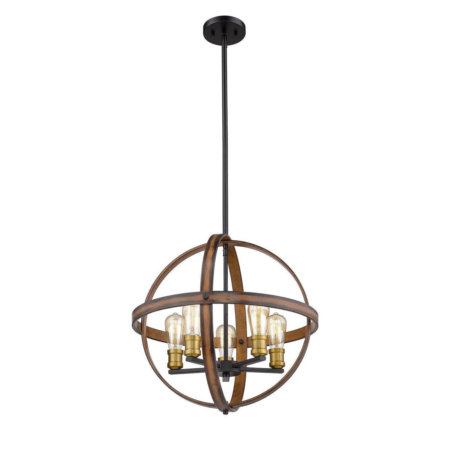 Kirkland Pendant Rustic Mahogany