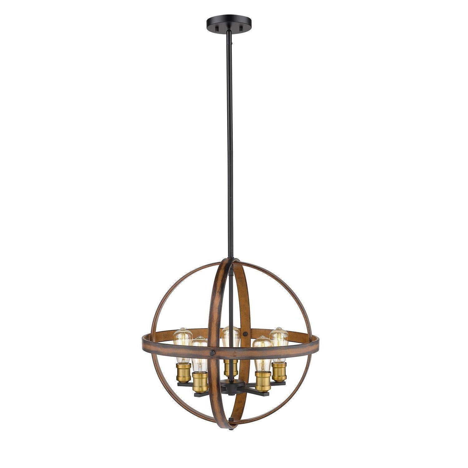 Kirkland Pendant Rustic Mahogany