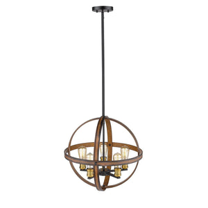 Kirkland Pendant Rustic Mahogany