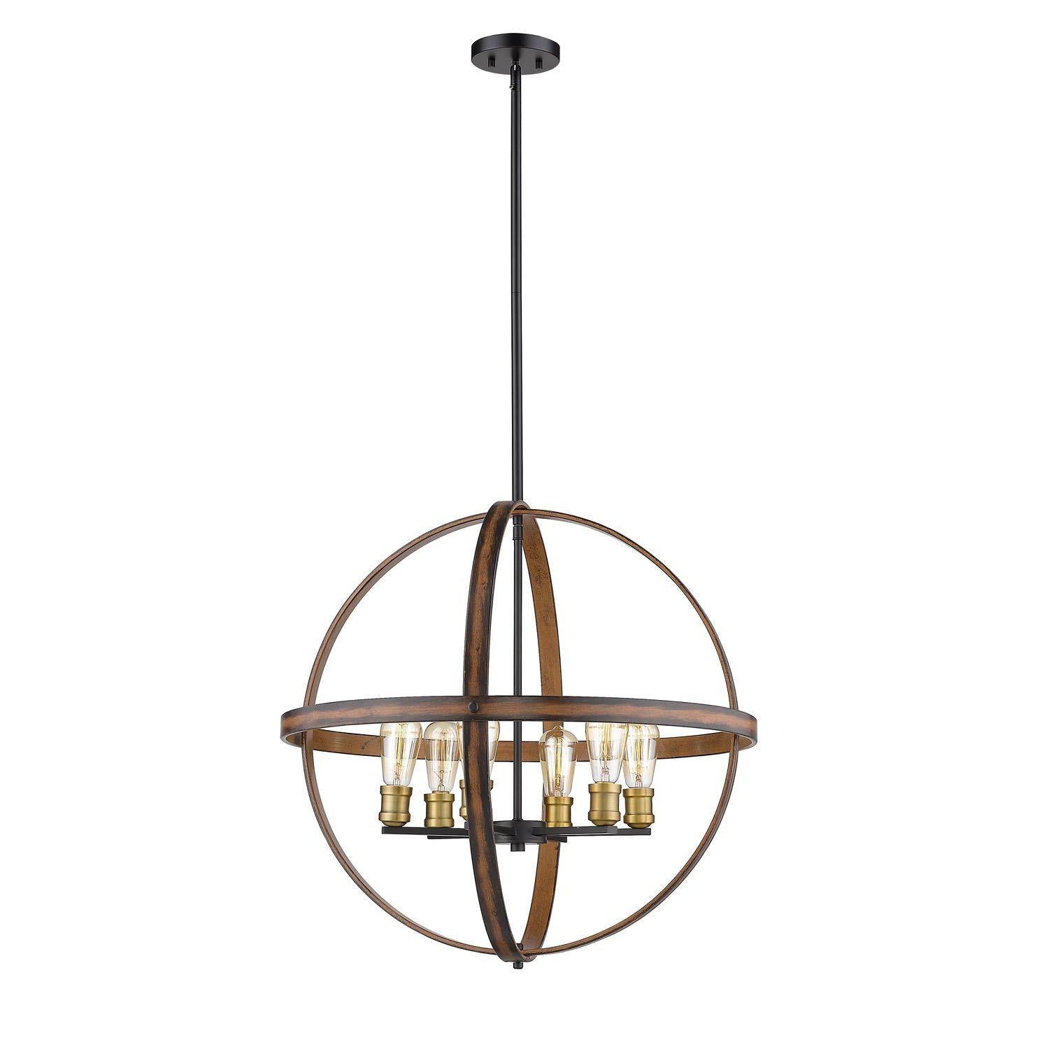 Kirkland Pendant Rustic Mahogany