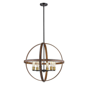 Kirkland Pendant Rustic Mahogany