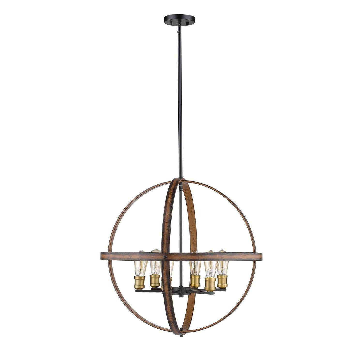 Kirkland Pendant Rustic Mahogany