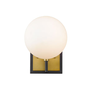 Parsons Wall Sconce Matte Black + Olde Brass