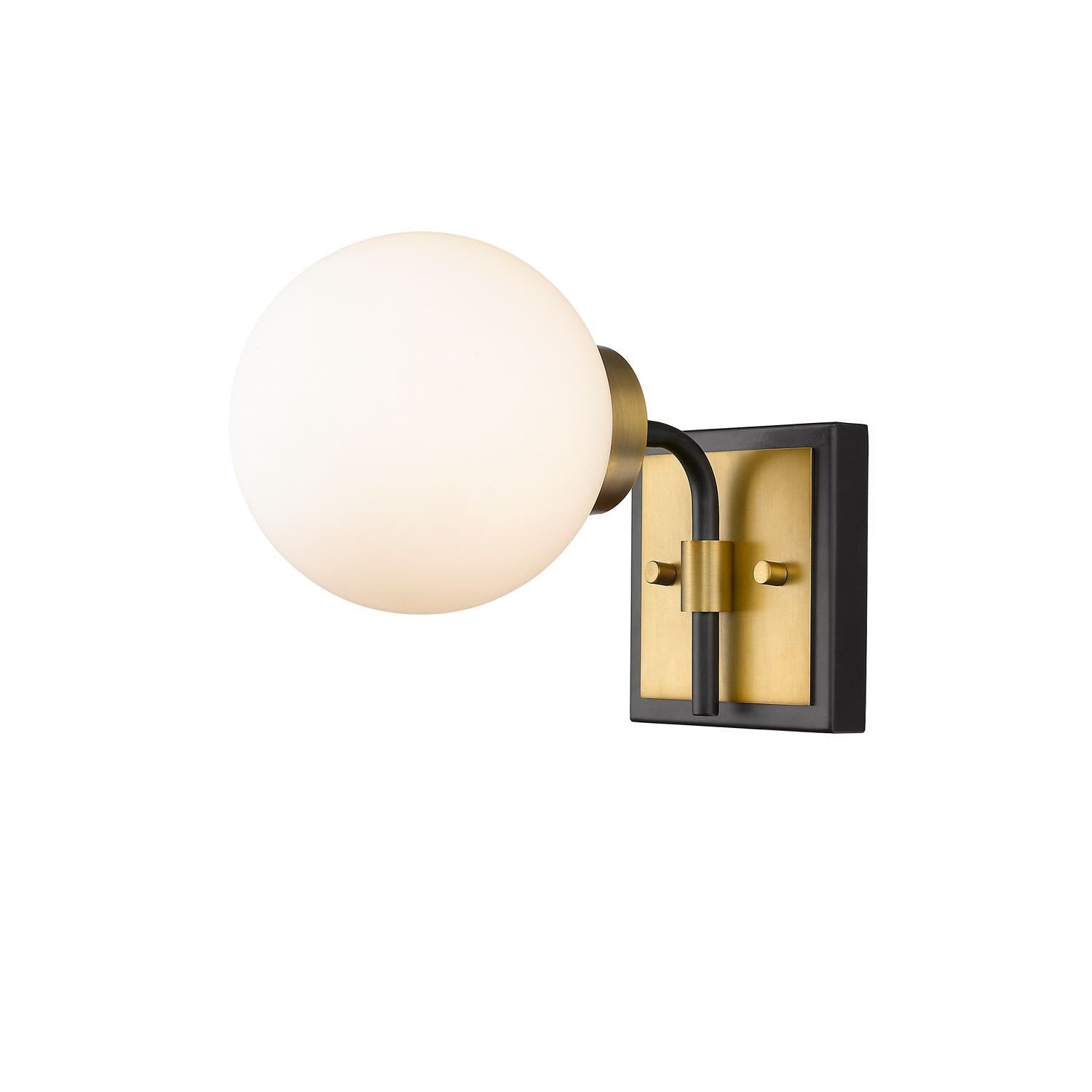 Parsons Wall Sconce Matte Black + Olde Brass