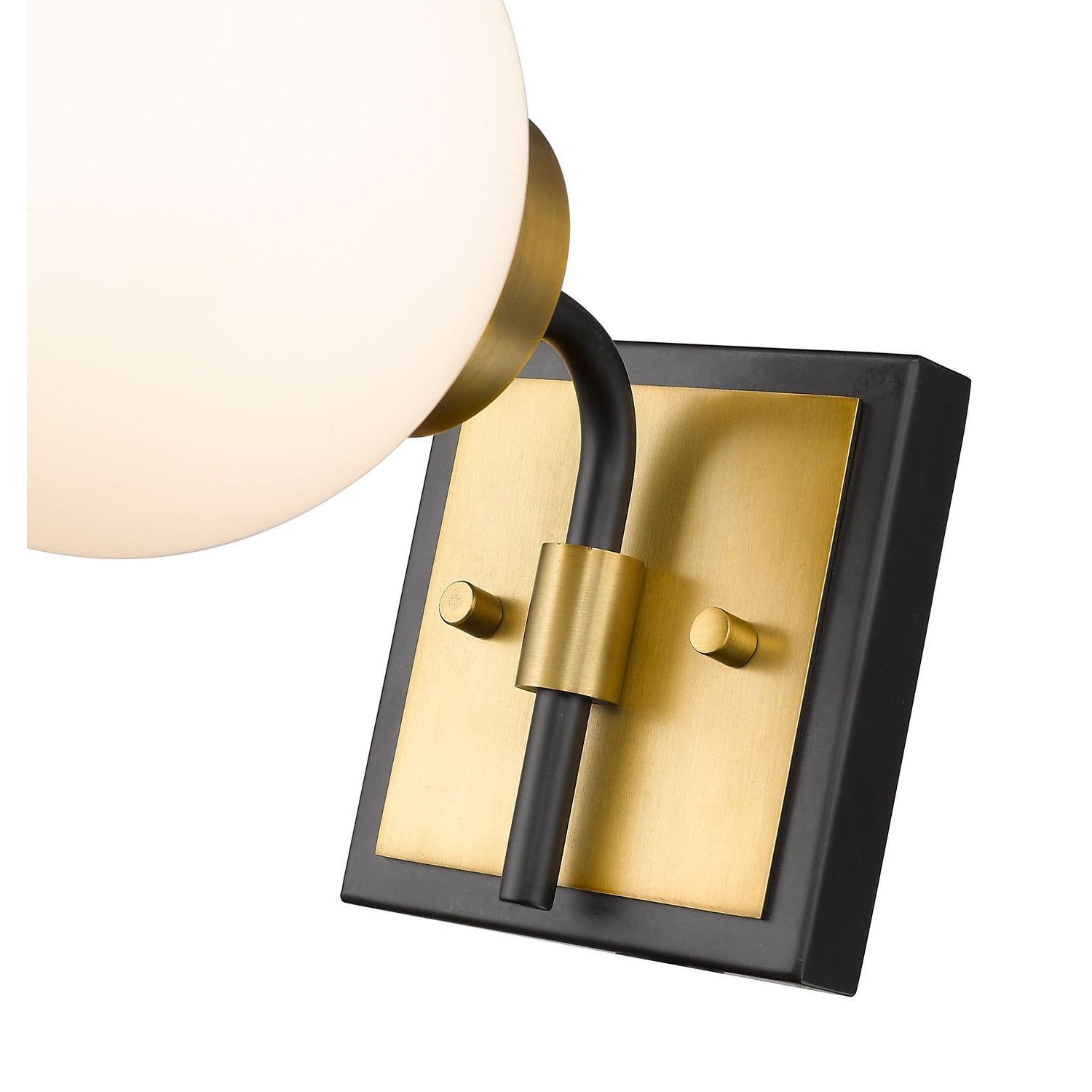 Parsons Wall Sconce Matte Black + Olde Brass