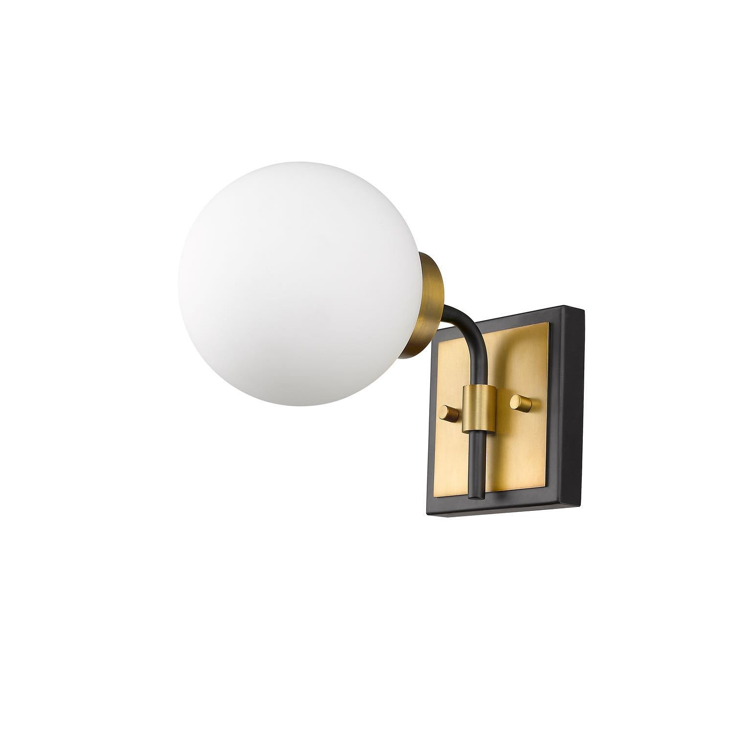 Parsons Wall Sconce Matte Black + Olde Brass