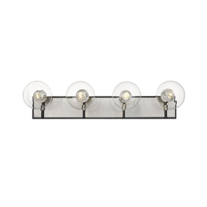 Parsons Vanity Light Matte Black + Brushed Nickel