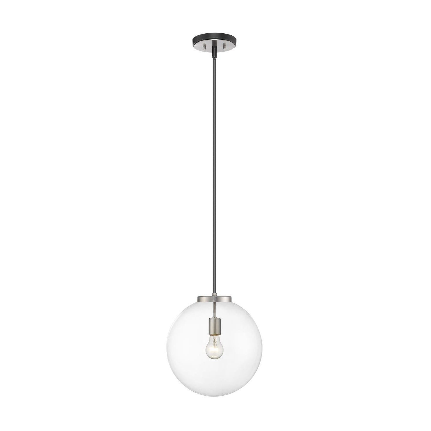 Parsons Pendant Matte Black + Brushed Nickel