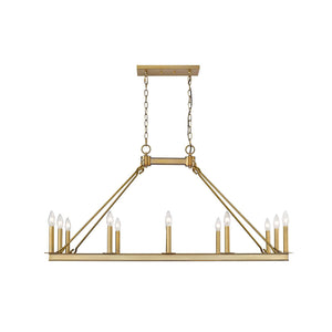 Barclay Linear Suspension Olde Brass