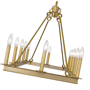 Barclay Linear Suspension Olde Brass