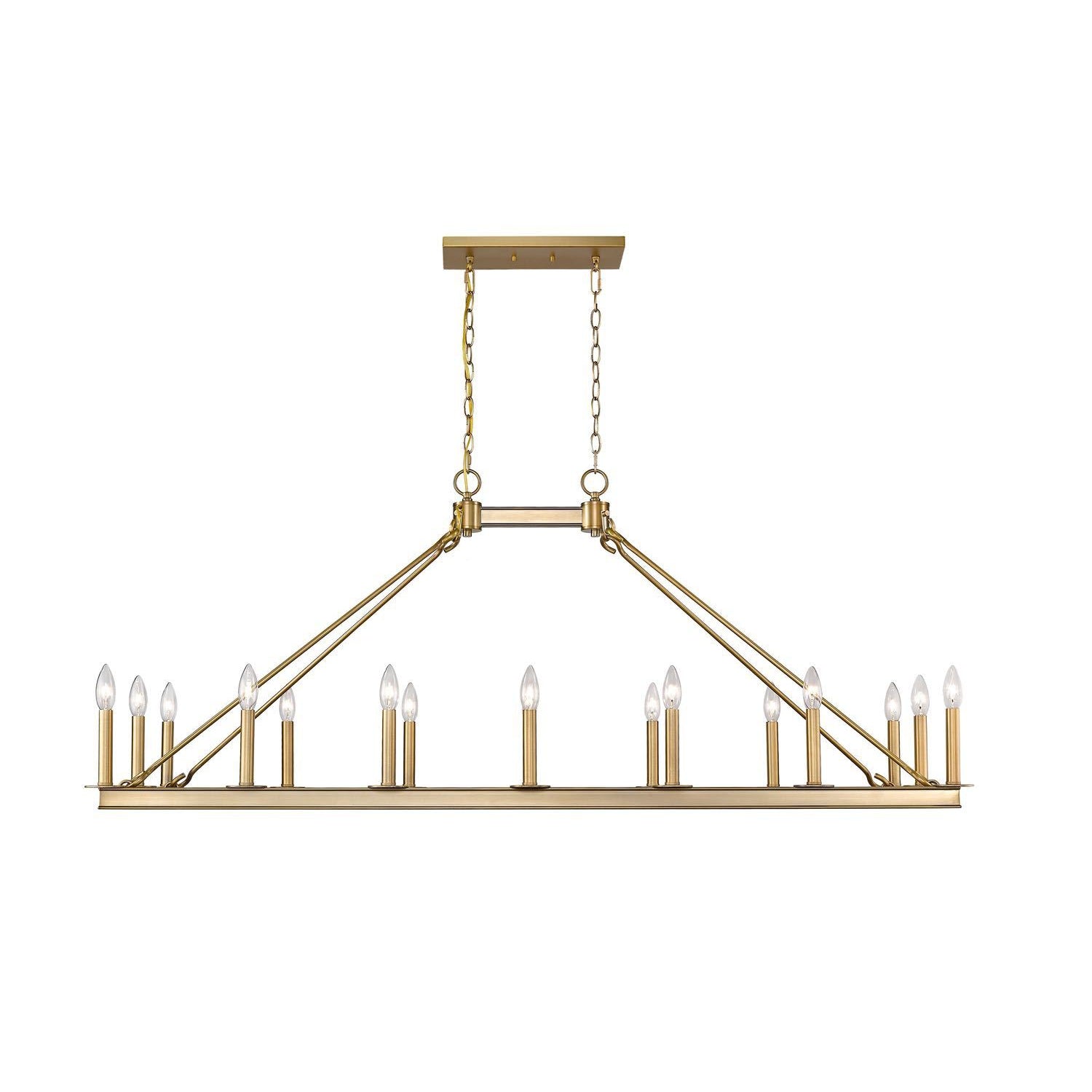 Barclay Linear Suspension Olde Brass