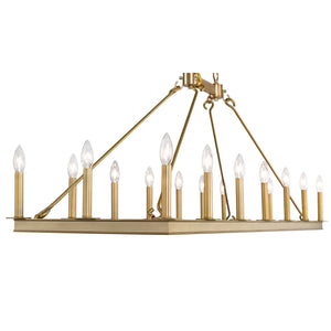 Barclay Linear Suspension Olde Brass