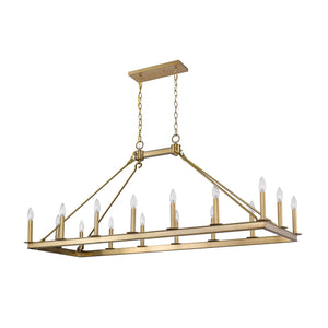 Barclay Linear Suspension Olde Brass