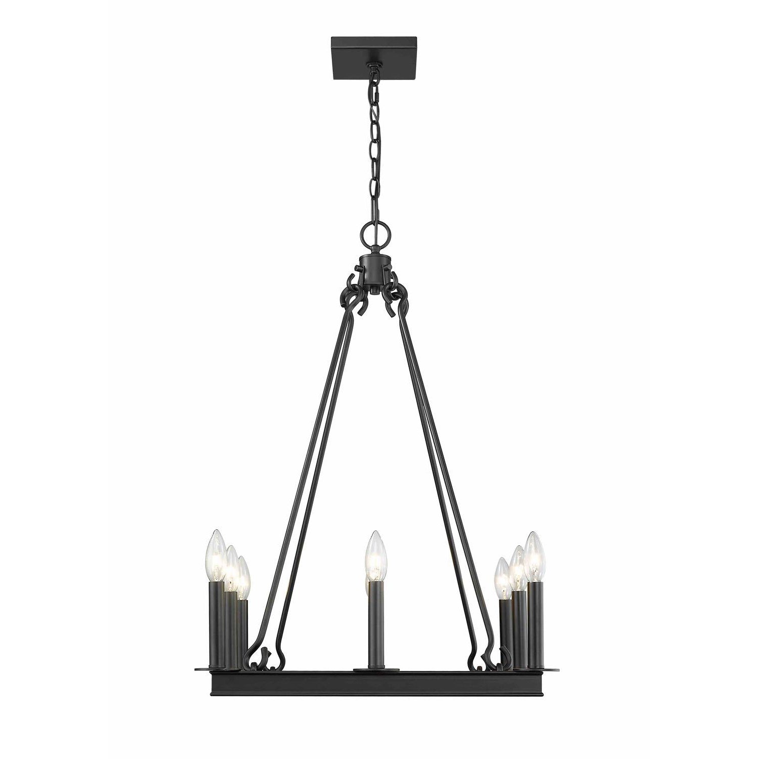 Barclay Chandelier Matte Black