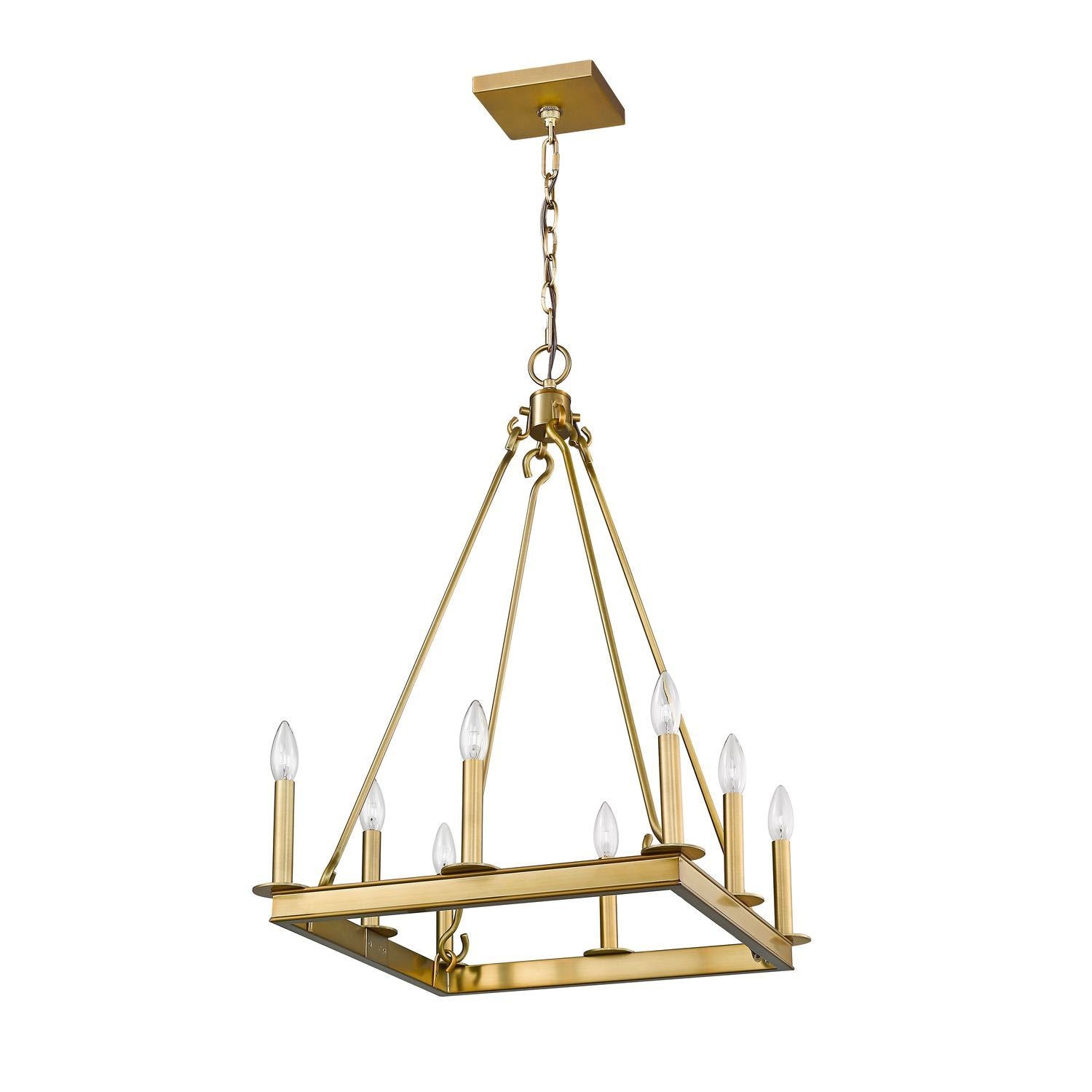 Barclay Chandelier Olde Brass