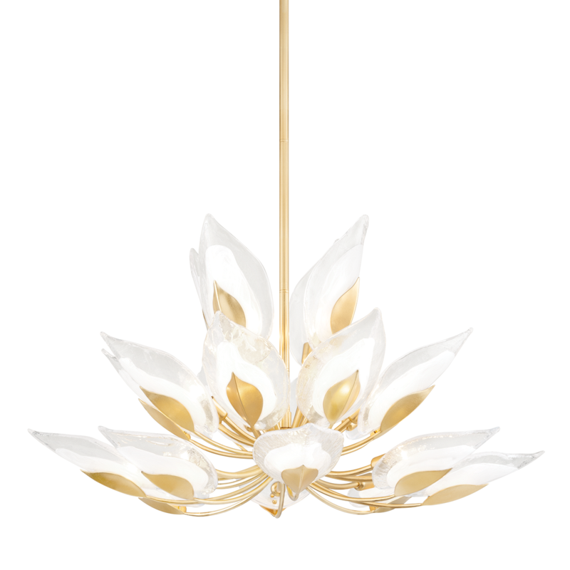 Blossom Chandelier Gold Leaf