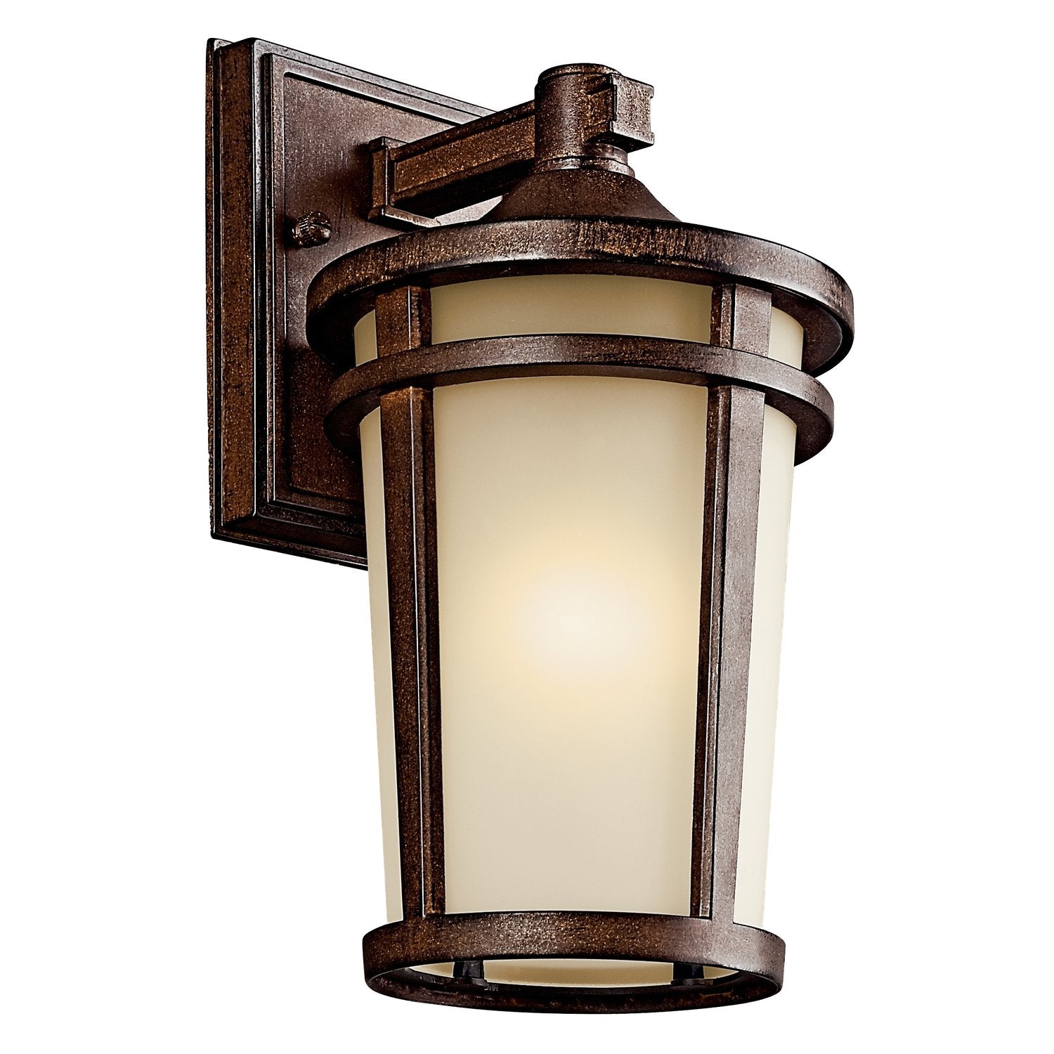 Atwood Outdoor Wall Light Brown Stone