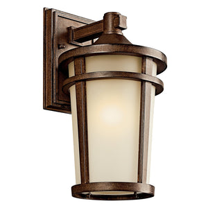 Atwood Outdoor Wall Light Brown Stone