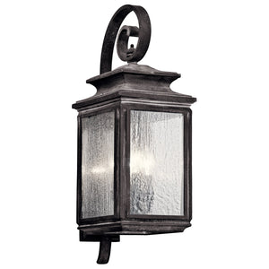 Wiscombe Park Outdoor Wall Light Weathered Zinc