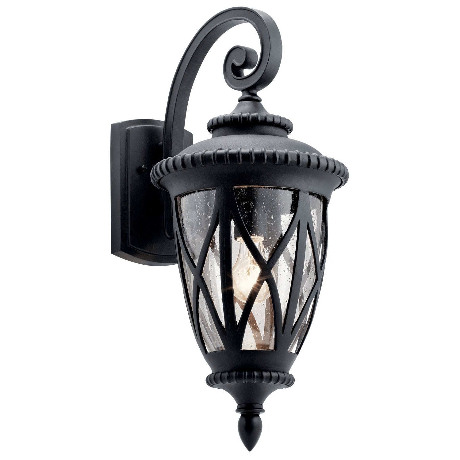 Admirals Cove Outdoor Wall Light Textured Black