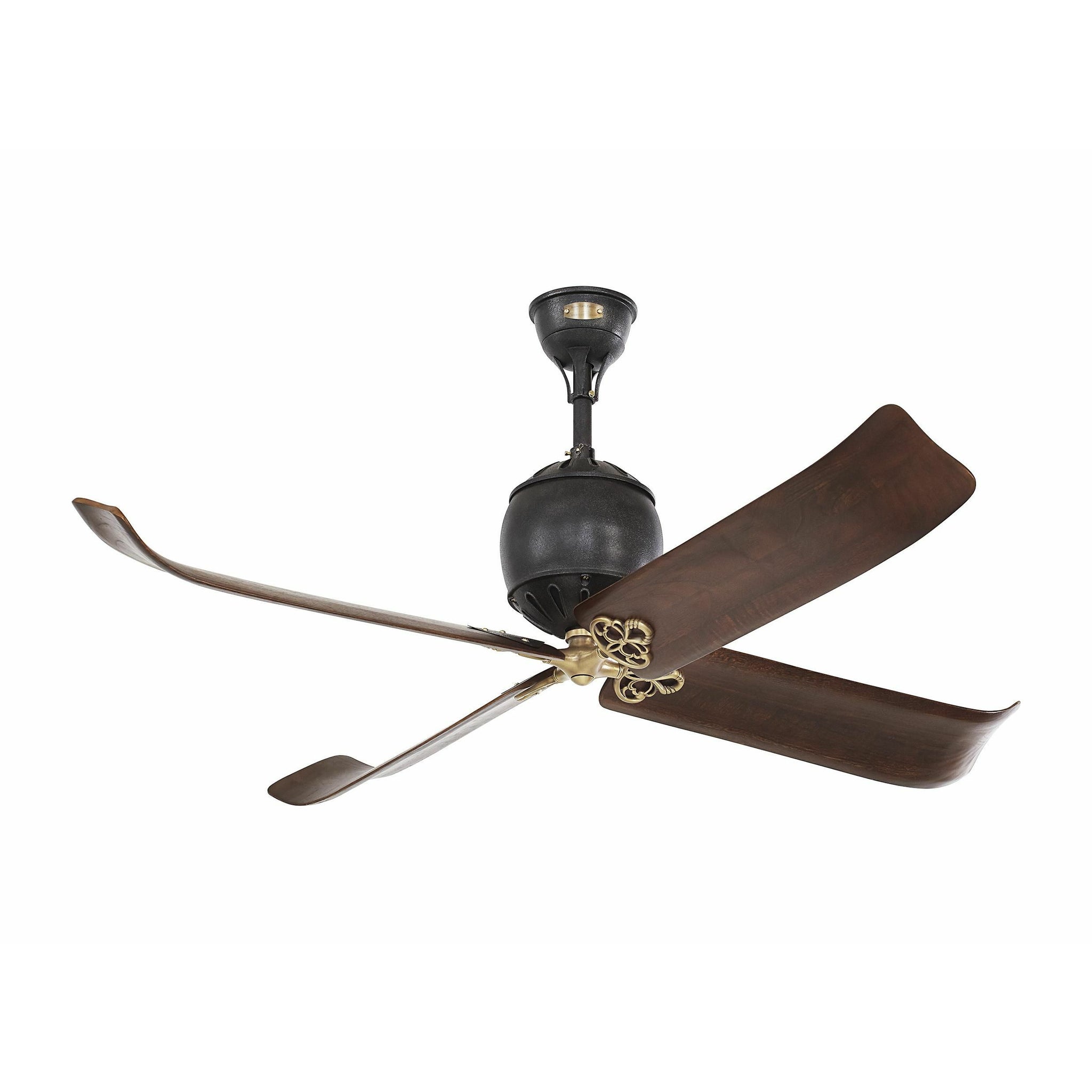 Giarre Ceiling Fan Antique Iron / Hand-Rubbed Antique Brass