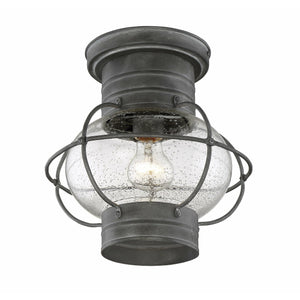 Enfield Outdoor Ceiling Light Oxidized Black