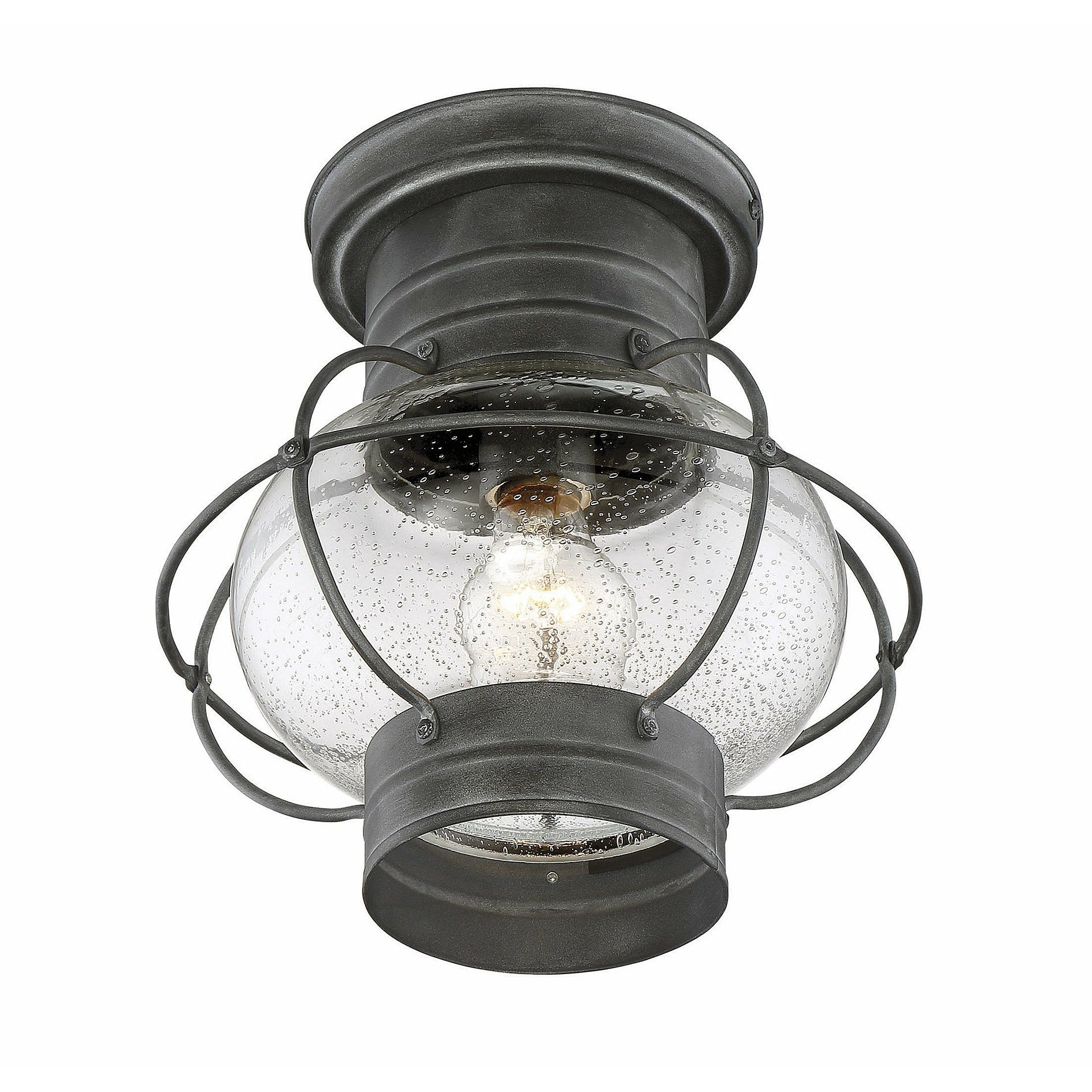Enfield Outdoor Ceiling Light Oxidized Black