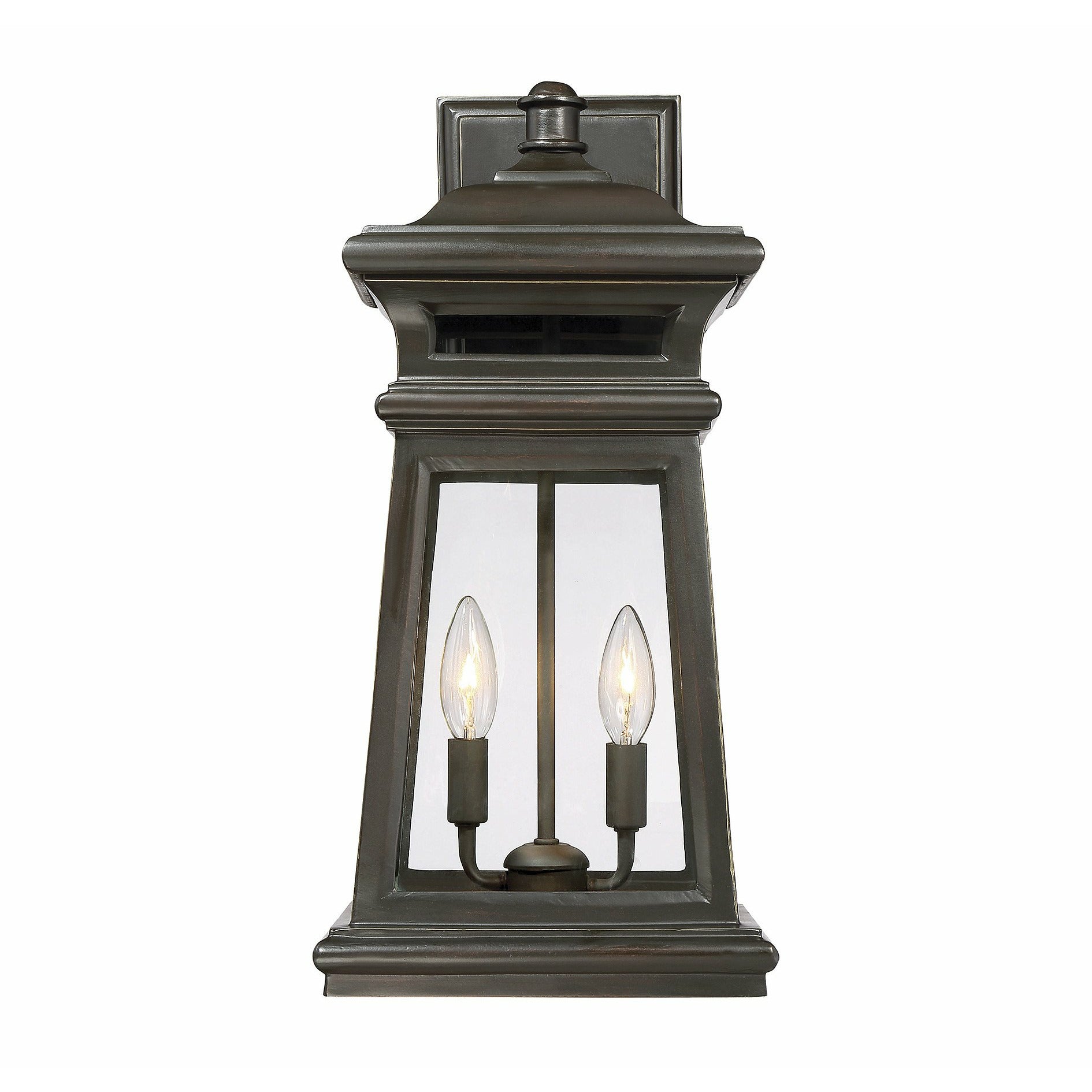 Taylor Outdoor Wall Light English Bronze w/ Gold