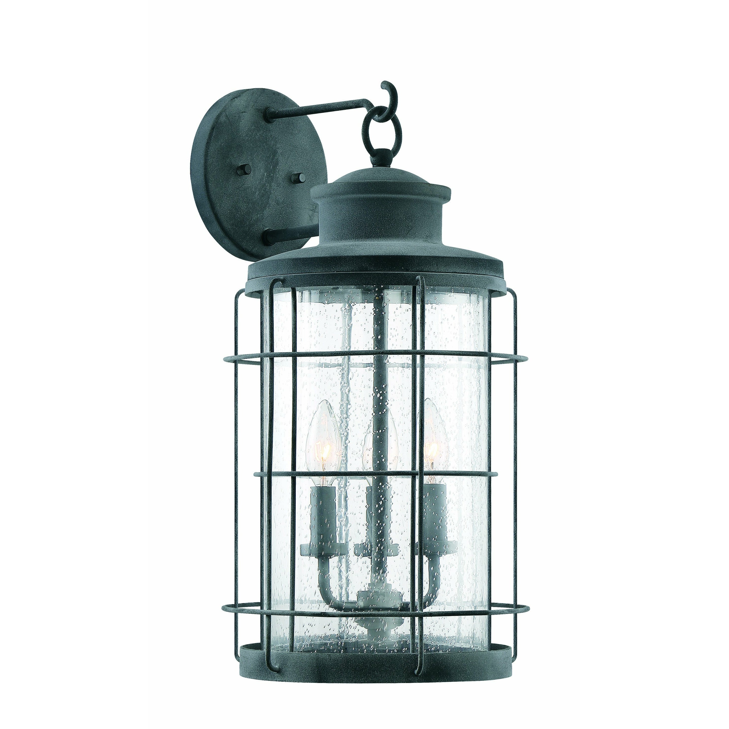 Fletcher Outdoor Wall Light Oxidized Black