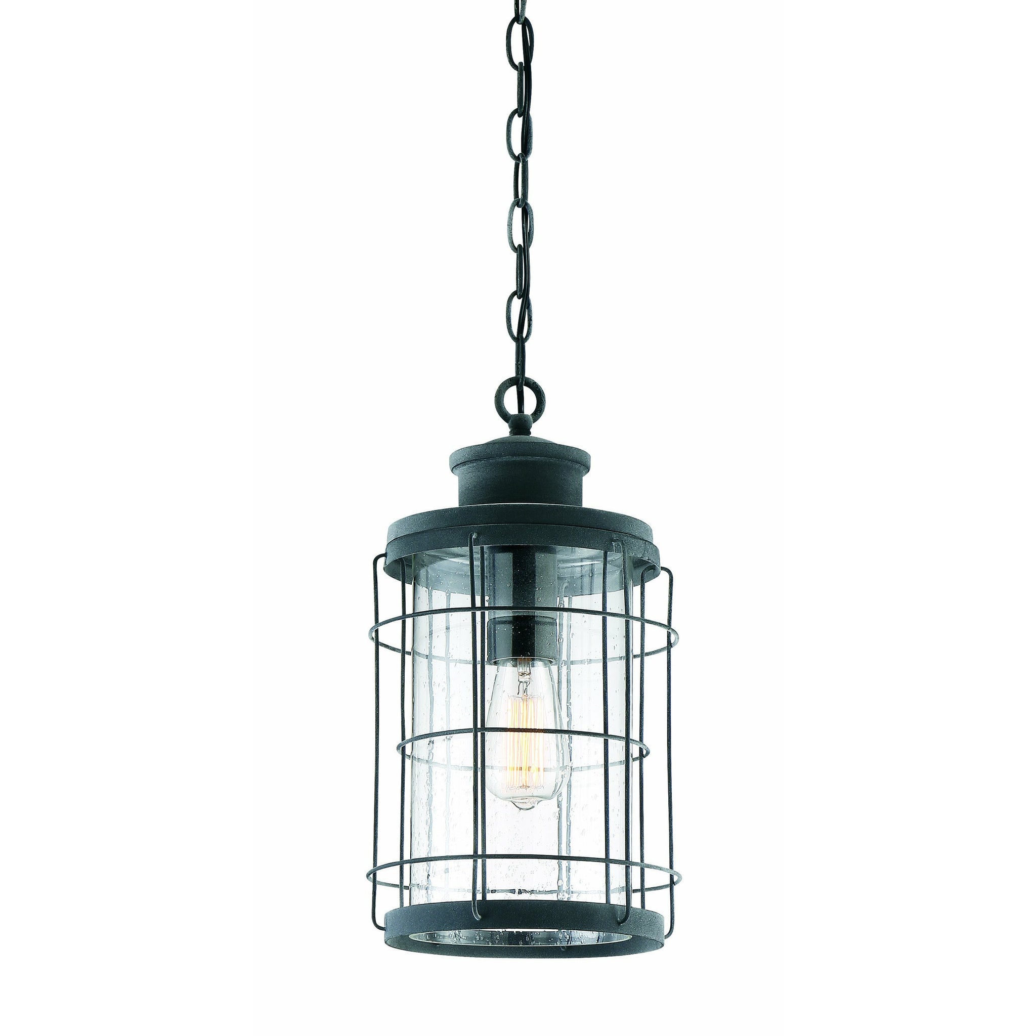 Fletcher Outdoor Pendant Oxidized Black